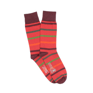 Men's Striped Cashmere Blend Socks