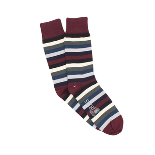 Luxury Corgi Signature 7 Colour Stripe Cotton & Cashmere Socks