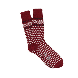 Mens Fair Isle and Spot Wool & Cotton Socks