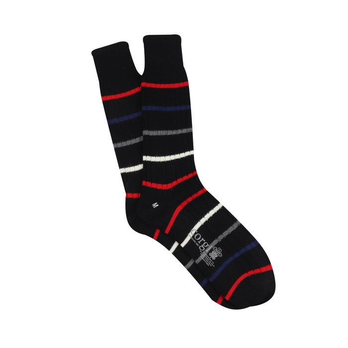 Men's Archie Stripe Wool & Cotton Sock