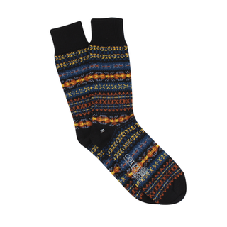 Men's Shetland Fair Isle Wool & Cotton Socks