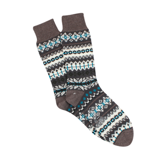 Men's Fair Isle Wool & Cotton Socks