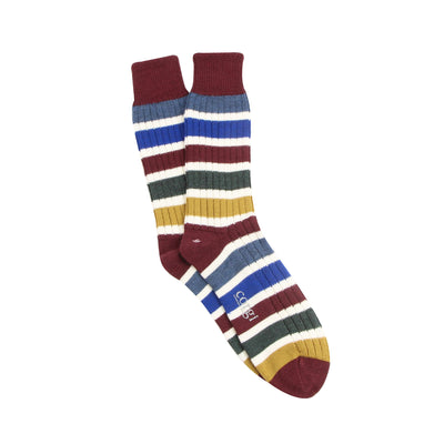 Men's Pantone Stripe Wool & Cotton Socks