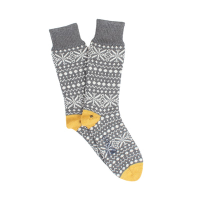 Men's Fair Isle Wool & Cotton Socks
