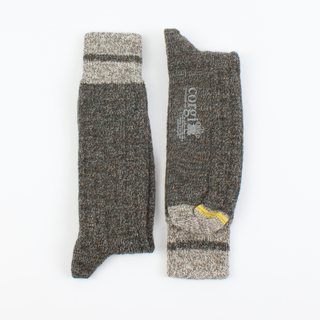 Men's Striped Cuff British Wool Socks