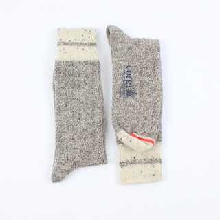 Men's Striped Cuff British Wool Socks