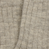 Close-up of silver knitted fabric texture