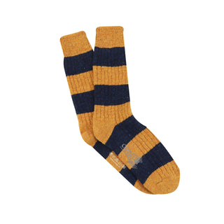 Men's Rugby Stripe Donegal Wool Socks