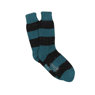 Men's Rugby Stripe Donegal Wool Socks