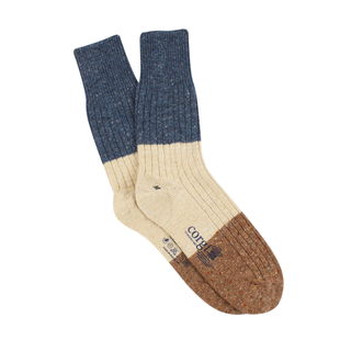 Men's Colour Block Donegal Wool Socks