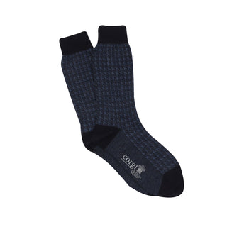 Men's Formal Houndstooth Merino Wool Socks