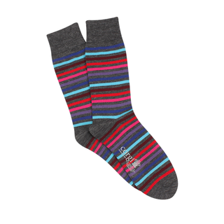 Men's Irregular Stripe Wool Socks