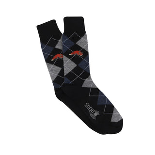 Men's Argyle Fox Merino Wool Socks
