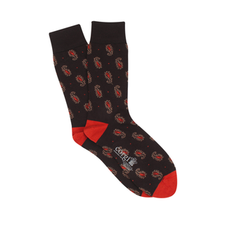 Men's Paisley Print Wool Socks