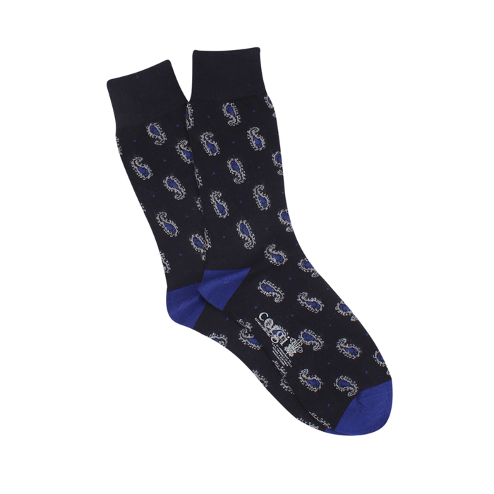 Men's Paisley Merino Wool Socks