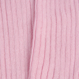 Close-up of pink knitted fabric texture