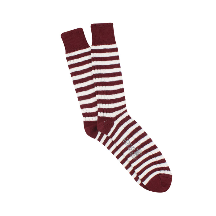 Men's Sailor Stripe Pure Cotton Socks Socks