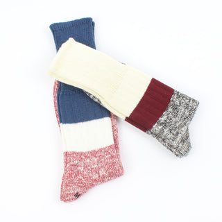 Men's Mid Stripe Pure Cotton Boot Socks