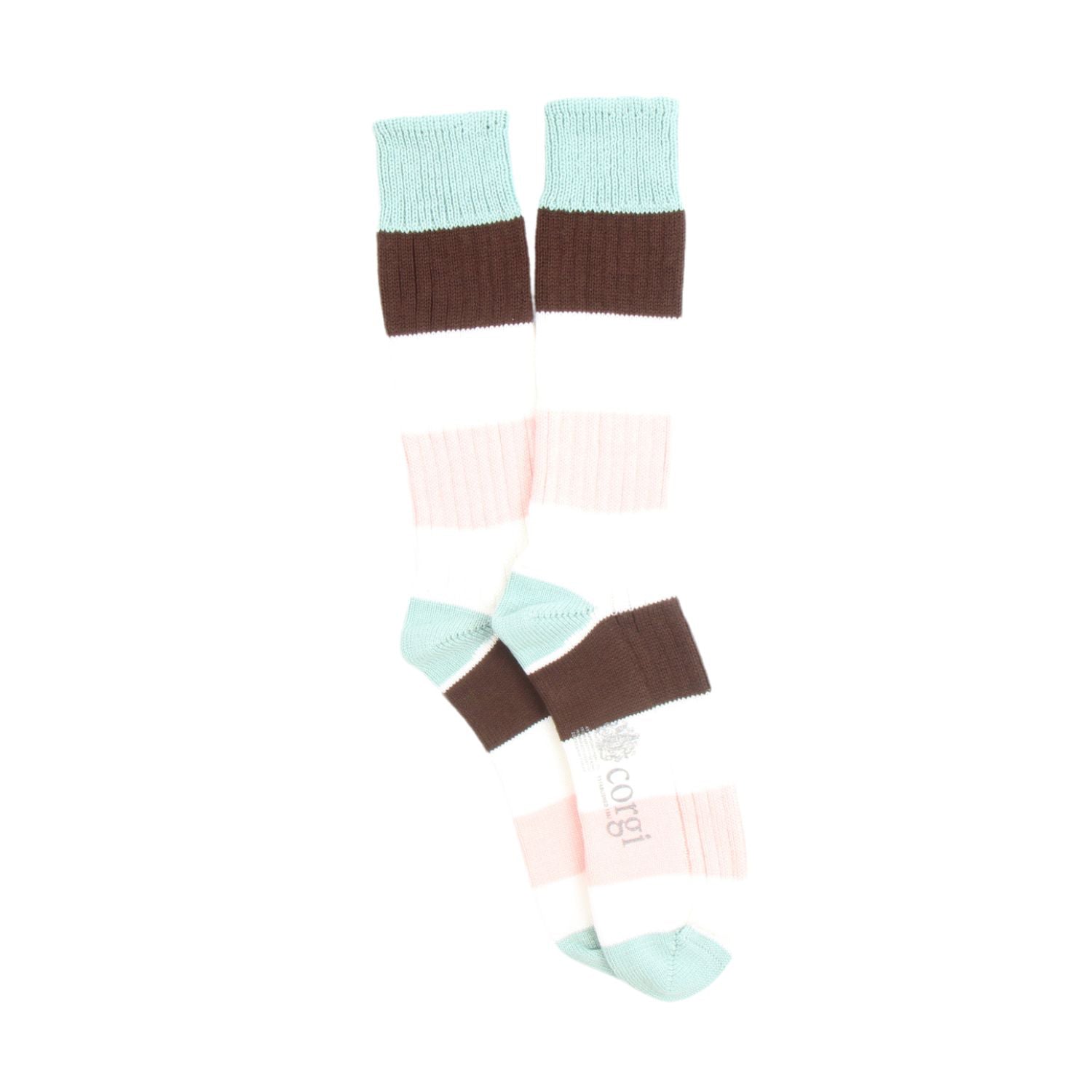 Men's Striped Cotton Boot Socks