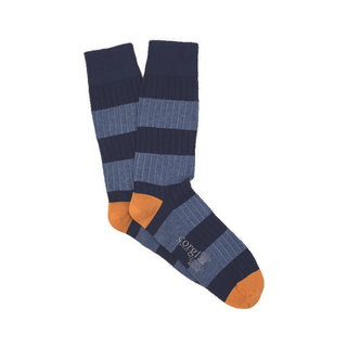 Men's Rugby Stripe Cotton Socks