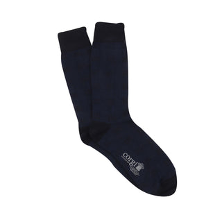 Men's Formal Woven Check Cotton Socks