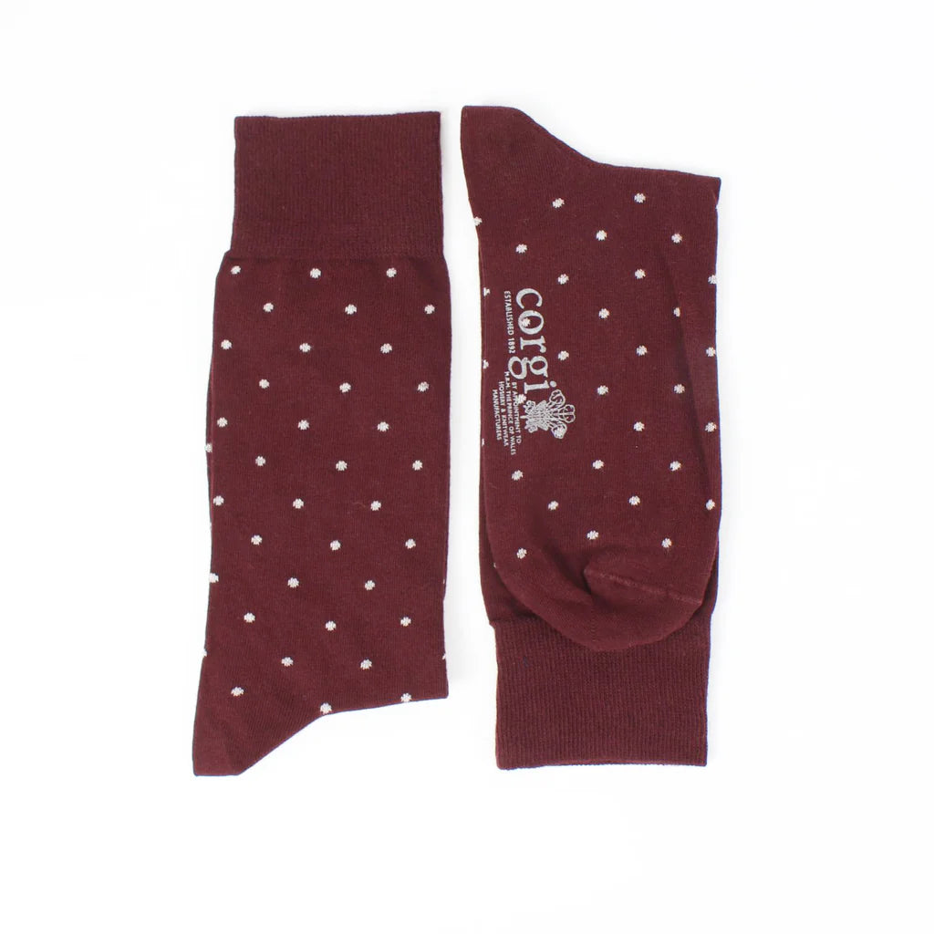 Men's Pin Dot Cotton Socks