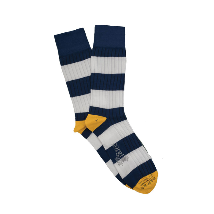 Men's Rugby Stripe Cotton Socks