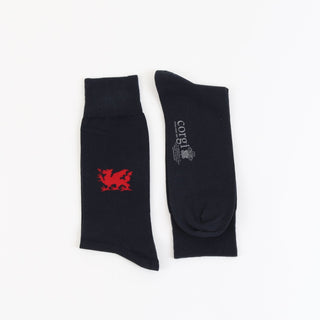 Men's Welsh Dragon Cotton Socks