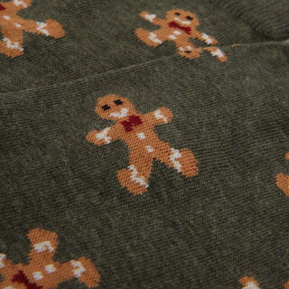 Men's Christmas Gingerbread Cotton Socks