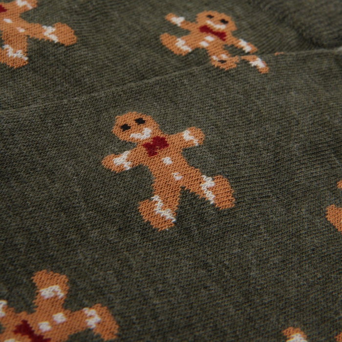 Men's Christmas Gingerbread Cotton Socks