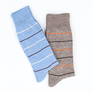 Men's Thin Stripe Cotton Socks