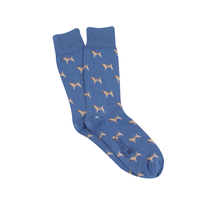 Men's Border Terrier Cotton Socks