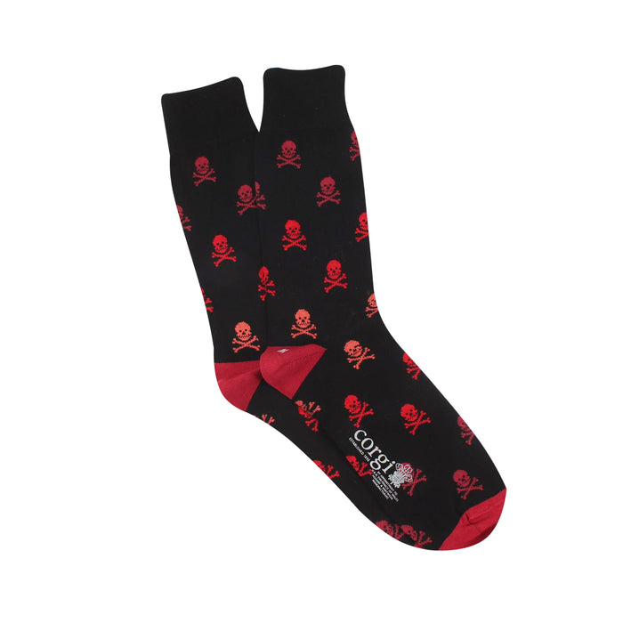 Men's Ombre Skull Cotton Socks