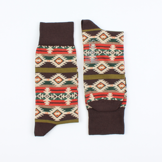 Men's Navaho Pattern Cotton Socks