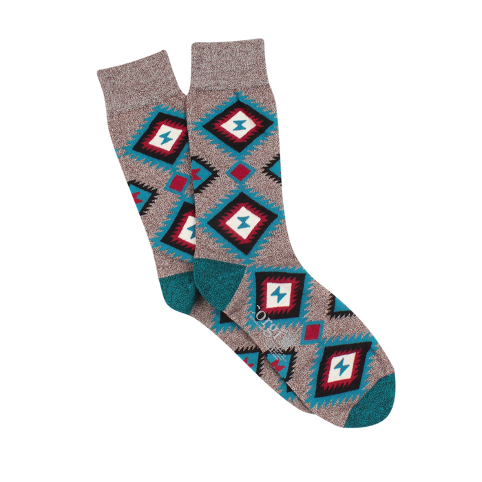 Men's Aztec Marl Cotton Socks