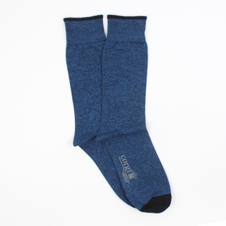 Men's Blue Marl Cotton Socks