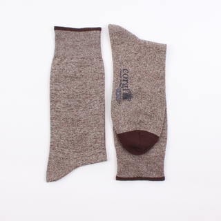 Men's Brown Marl Cotton Socks