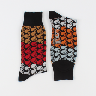 Men's Ombre Skull Cotton Socks