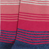 Close-up of red tonal stripes with a hint of blue and grey