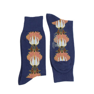 Men's William Morris Tulip & Bird Cotton Socks