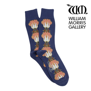 Men's William Morris Tulip & Bird Cotton Socks