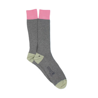 Men's Mercerised Cotton Colour Pop Socks Grey