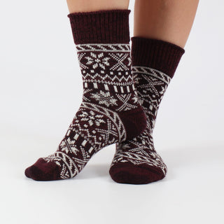 Women's Fair Isle Wool & Cotton Socks