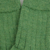 Close-up of green knitted fabric texture