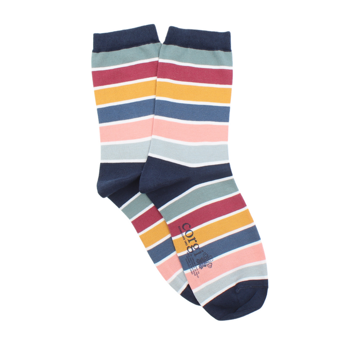 Women's Pantone Striped Cotton Socks