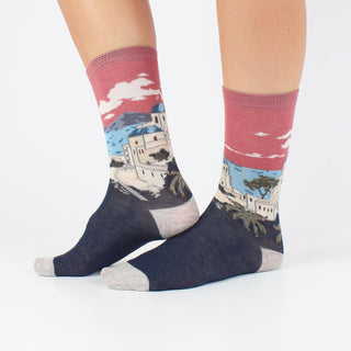 Women's Sorento Scene Cotton Socks