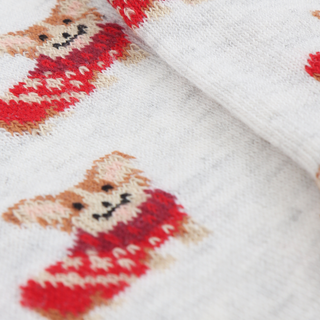 Women's Festive Corgi Dogs Cotton Socks