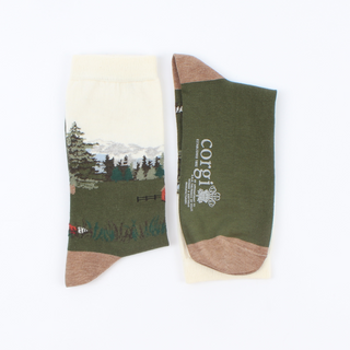 Women's Country Fox Scene Cotton Socks