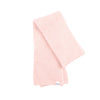 Pink knitted scarf on a white background