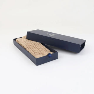 Men's Handmade 'Prince of Wales Cable' Pure Cashmere Socks